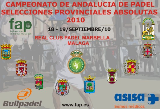 Campeonato de Andalucía de Padel selecciones provinciales 2010