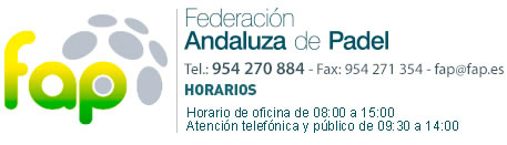 FAP: Federación Andaluza de Pádel